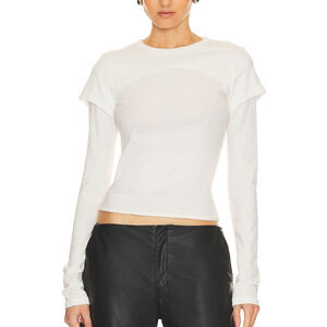 Slvrlake 'Bolero' White Tee Size M